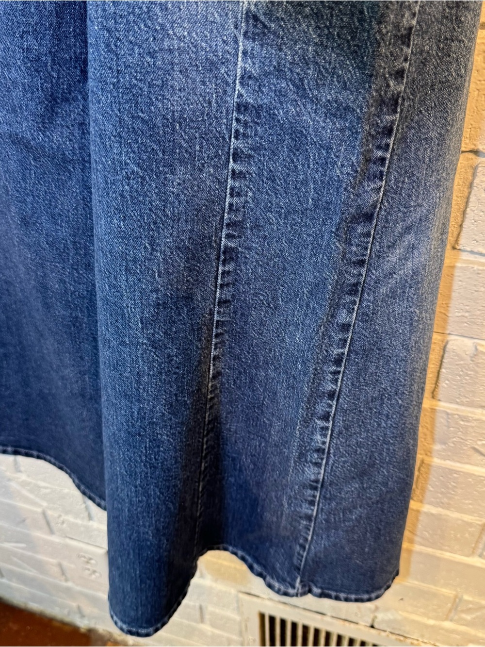 Pilcro High Rise Super Wide Leg Blue Jeans - Picture 9 of 13